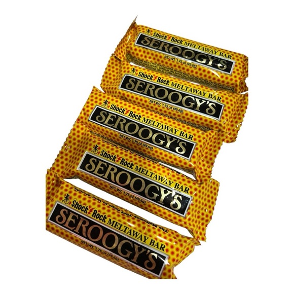 Seroogy’s Chocolate Candy Bars 5 Pack SHOCK ROCK MELTAWAY  NEW  (Poprocks) - Picture 2 of 3